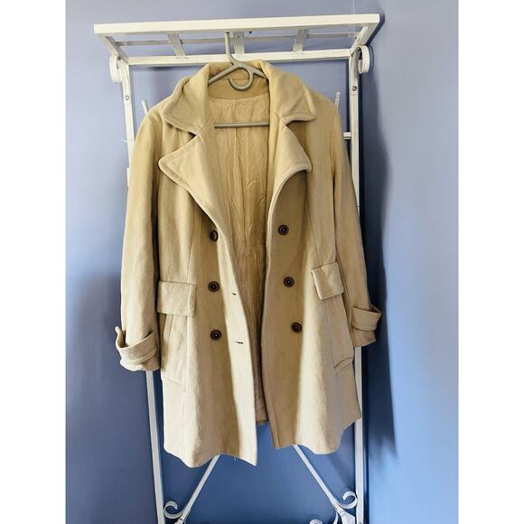 Jules Miller Vintage Wool Coat Preppy Old Money Businness M - Picture 1 of 11